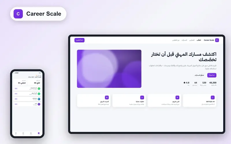 مقياس الميول المهنيّة — توجيه الطلّاب رقميًّا